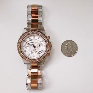 Michael Kors Ritz Pavé Rose Gold-Tone Watch